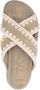 Mou whipstitch-trim crossover sandals Neutrals - Thumbnail 4