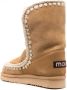 Mou whipstitch-trim shearling-lined boots Brown - Thumbnail 3