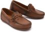 Moustache leather moccasin loafers Brown - Thumbnail 2