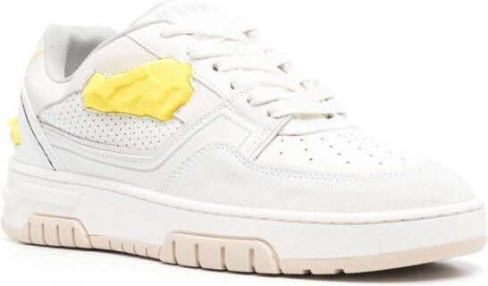 MSGM 3D-panelled low-top sneakers White