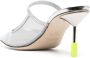 MSGM 90mm mesh-detail mules Silver - Thumbnail 3