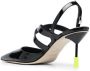 MSGM 95mm pointed leather pumps Black - Thumbnail 3