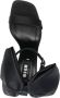 MSGM bow-detail 100mm leather sandals Black - Thumbnail 4