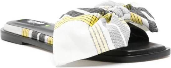 MSGM bow-detail sandals White