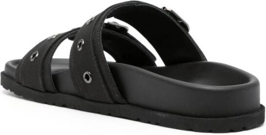 MSGM buckle-strap sandals Black