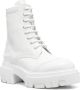 MSGM chunky-sole leather laced boots White - Thumbnail 2