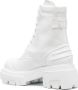 MSGM chunky-sole leather laced boots White - Thumbnail 3