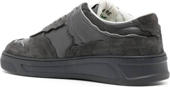 MSGM Fantastic Green leather sneakers Grey