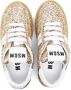 MSGM Kids glittered lace-up sneakers Gold - Thumbnail 3