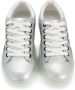 MSGM Kids logo lace-up trainers Silver - Thumbnail 3