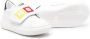 MSGM Kids logo-patch leather sneakers White - Thumbnail 2