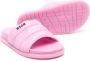MSGM Kids logo-print quilted sandals Pink - Thumbnail 2