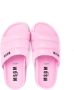MSGM Kids logo-print quilted sandals Pink - Thumbnail 3