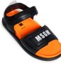 MSGM Kids touch-strap leather sandals Black - Thumbnail 4