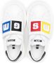 MSGM Kids touch-strap leather sneakers White - Thumbnail 3
