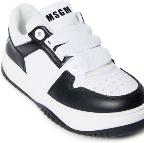 MSGM Kids two-tone colour-block sneakers Black
