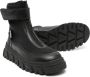 MSGM Kids zip-fastening panelled boots Black - Thumbnail 2