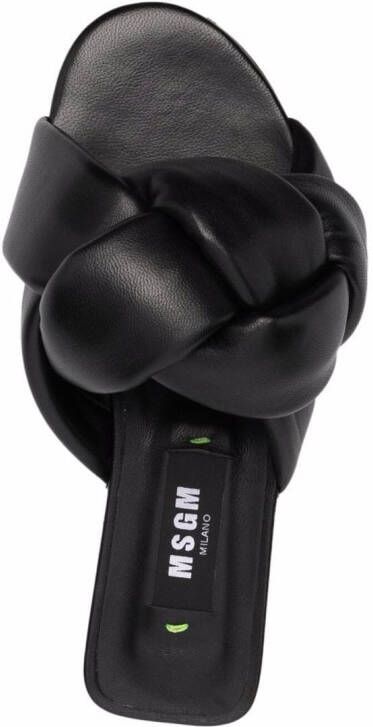 MSGM knot-detail sandals Black