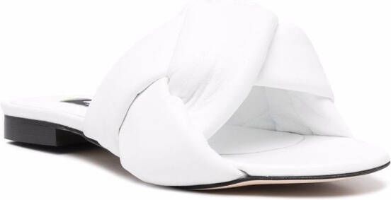 MSGM knot-detail sandals White