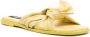 MSGM knot-detailing leather slippers Yellow - Thumbnail 2