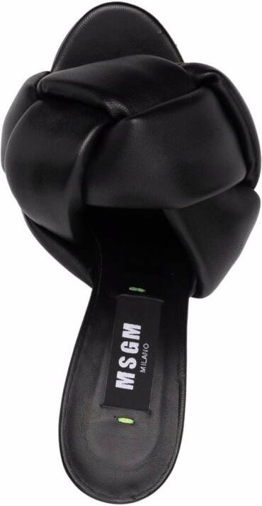 MSGM knot-embellished sandals Black