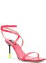 MSGM leather 100mm strappy sandals Pink - Thumbnail 2