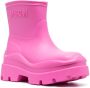 MSGM lug-sole ankle rain boots Pink - Thumbnail 2