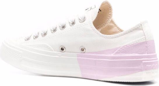 MSGM paint print low-top sneakers White