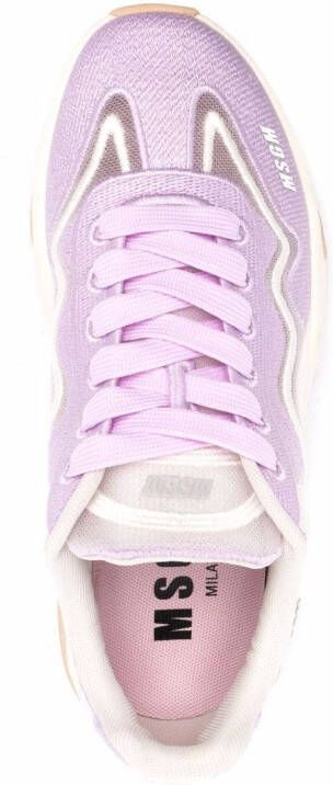 MSGM panelled-design sneakers Purple