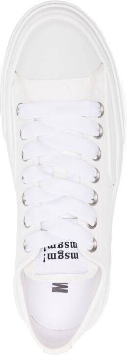 MSGM plain low-top sneakers White