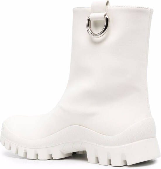 MSGM round toe ankle boots White