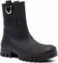MSGM round-toe ankle leather boots Black - Thumbnail 2