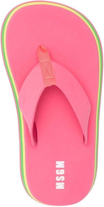 MSGM thong-strap chunky flip flops Pink