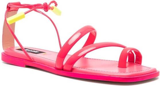 MSGM toe-strap tassel sandals Pink