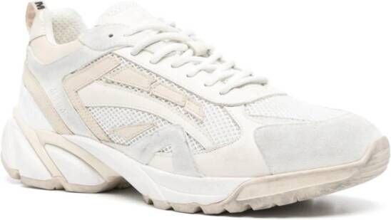 MSGM Vulcano distressed sneakers White