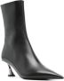 Mugler 55mm leather ankle boots Black - Thumbnail 2