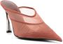 Mugler 95mm mesh mules Neutrals - Thumbnail 2