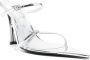 Mugler 95mm metallic leather sandals Silver - Thumbnail 2