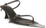 Mugler Fang 55mm leather sandals Black - Thumbnail 2