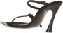 Mugler Fang 95mm leather sandals Black - Thumbnail 3