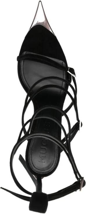 Mugler Fang 95mm sandals Black