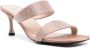 Nº21 70mm rhinestone-embellished calf-leather mules Pink - Thumbnail 2