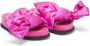 Nº21 bow silk-satin platform sandals Pink - Thumbnail 2