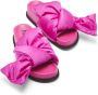 Nº21 bow silk-satin platform sandals Pink - Thumbnail 4