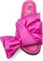 Nº21 bow silk-satin platform sandals Pink - Thumbnail 5