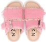 Nº21 Kids embroidered-logo sandals Pink - Thumbnail 3