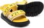 Nº21 Kids logo-print touch-strap sandals Yellow - Thumbnail 2