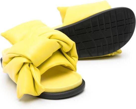 Nº21 Kids padded leather sandals Yellow