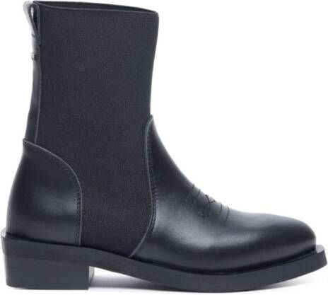 Nº21 Kids panelled Western boots Black