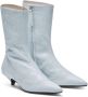 Nº21 textured-leather ankle boots White - Thumbnail 2